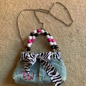 Mini Denim Bootie Bag